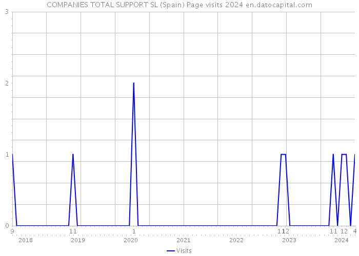 COMPANIES TOTAL SUPPORT SL (Spain) Page visits 2024 