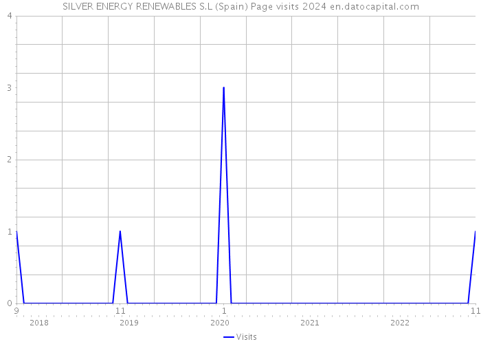 SILVER ENERGY RENEWABLES S.L (Spain) Page visits 2024 