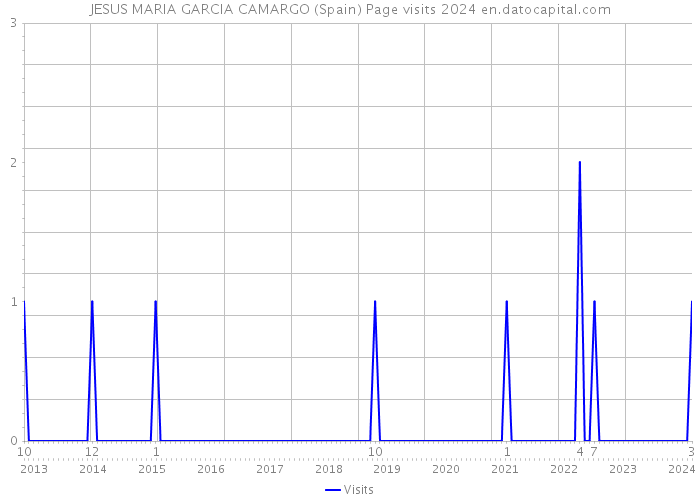 JESUS MARIA GARCIA CAMARGO (Spain) Page visits 2024 