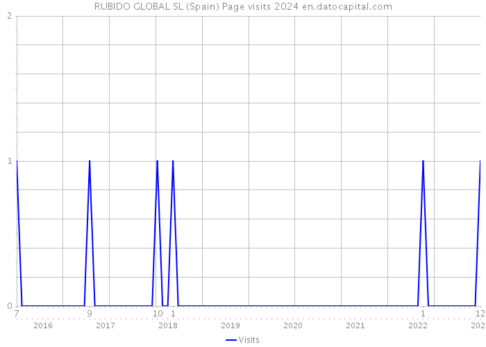 RUBIDO GLOBAL SL (Spain) Page visits 2024 