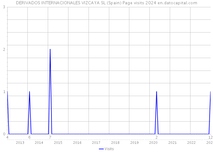 DERIVADOS INTERNACIONALES VIZCAYA SL (Spain) Page visits 2024 