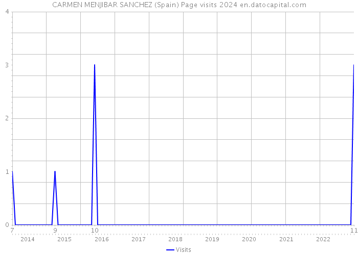 CARMEN MENJIBAR SANCHEZ (Spain) Page visits 2024 