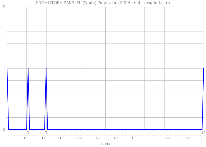 PROMOTORA PARRI SL (Spain) Page visits 2024 