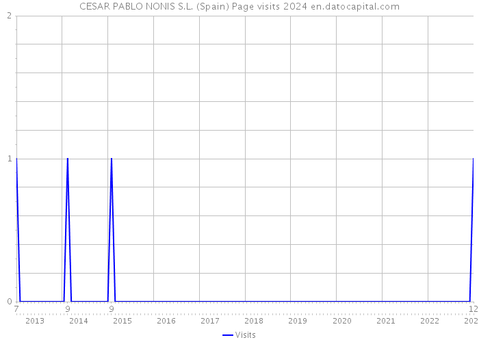 CESAR PABLO NONIS S.L. (Spain) Page visits 2024 