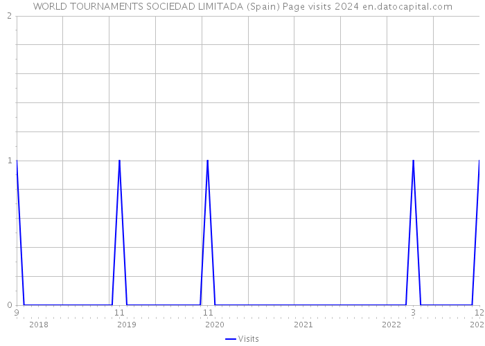 WORLD TOURNAMENTS SOCIEDAD LIMITADA (Spain) Page visits 2024 