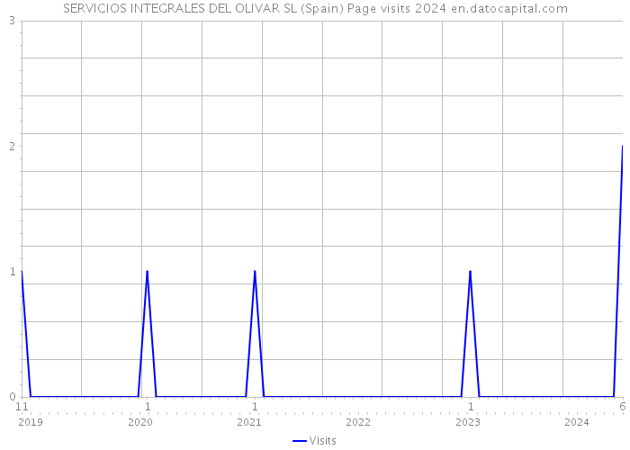 SERVICIOS INTEGRALES DEL OLIVAR SL (Spain) Page visits 2024 