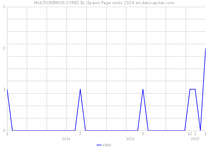 MULTIGREMIOS CYRES SL (Spain) Page visits 2024 