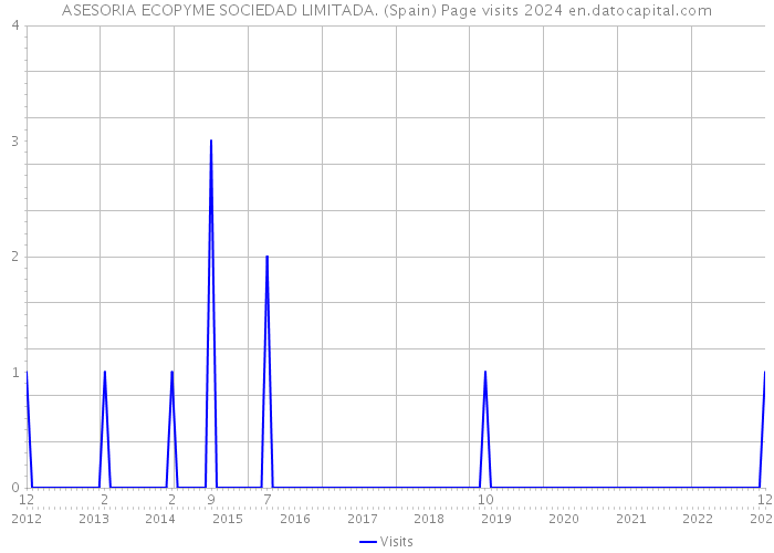 ASESORIA ECOPYME SOCIEDAD LIMITADA. (Spain) Page visits 2024 