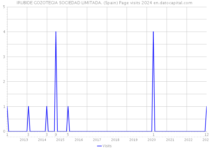 IRUBIDE GOZOTEGIA SOCIEDAD LIMITADA. (Spain) Page visits 2024 