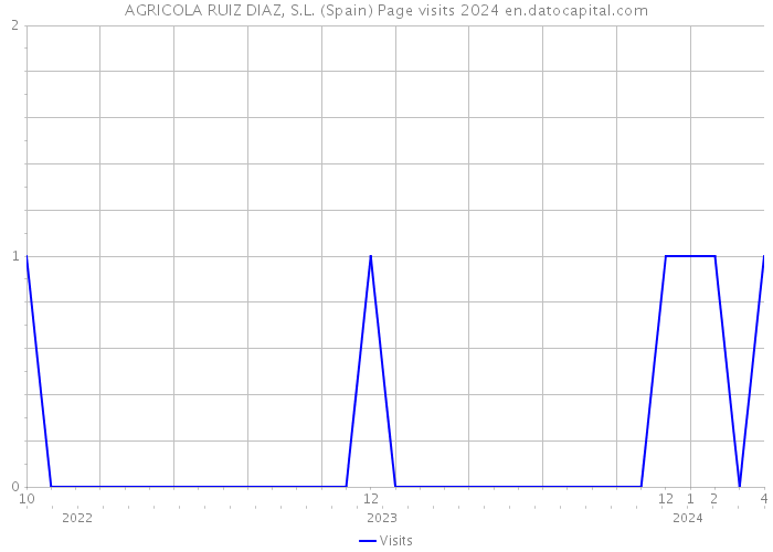 AGRICOLA RUIZ DIAZ, S.L. (Spain) Page visits 2024 