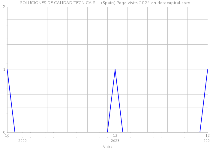 SOLUCIONES DE CALIDAD TECNICA S.L. (Spain) Page visits 2024 
