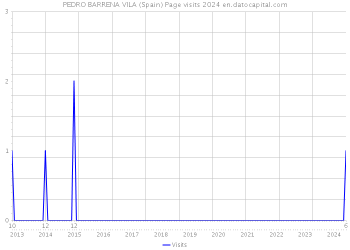 PEDRO BARRENA VILA (Spain) Page visits 2024 