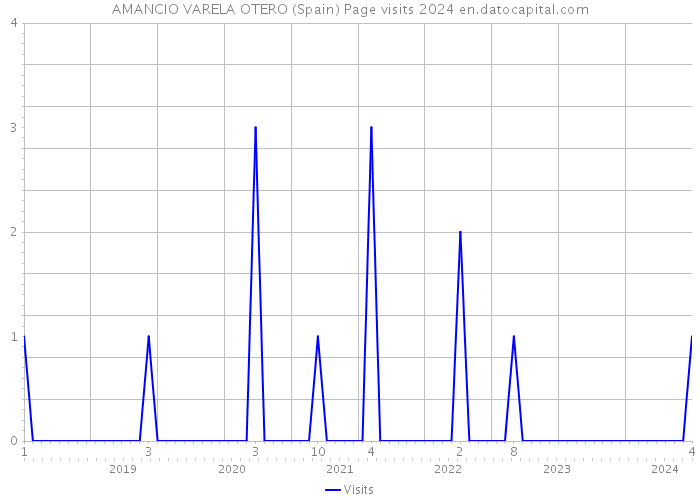 AMANCIO VARELA OTERO (Spain) Page visits 2024 
