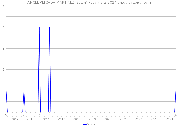 ANGEL REIGADA MARTINEZ (Spain) Page visits 2024 