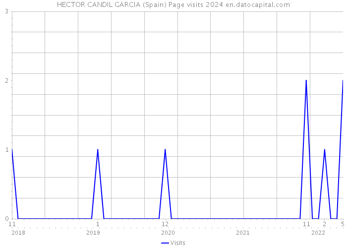 HECTOR CANDIL GARCIA (Spain) Page visits 2024 
