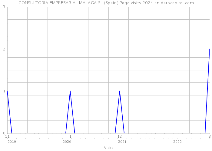 CONSULTORIA EMPRESARIAL MALAGA SL (Spain) Page visits 2024 