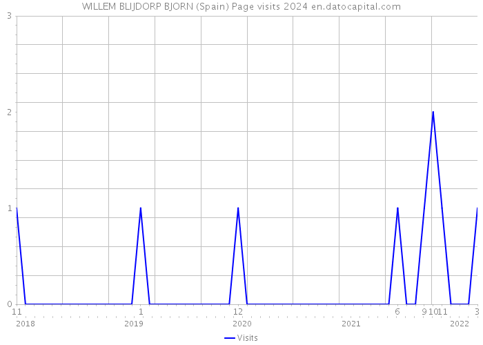 WILLEM BLIJDORP BJORN (Spain) Page visits 2024 