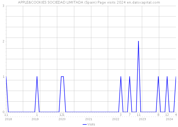 APPLE&COOKIES SOCIEDAD LIMITADA (Spain) Page visits 2024 