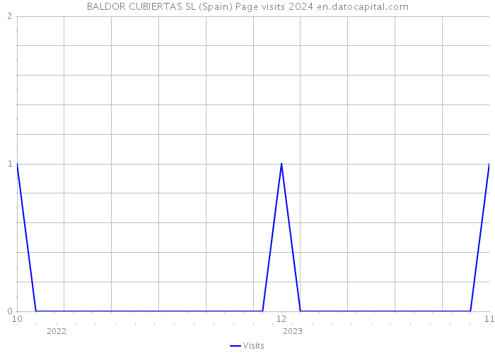 BALDOR CUBIERTAS SL (Spain) Page visits 2024 