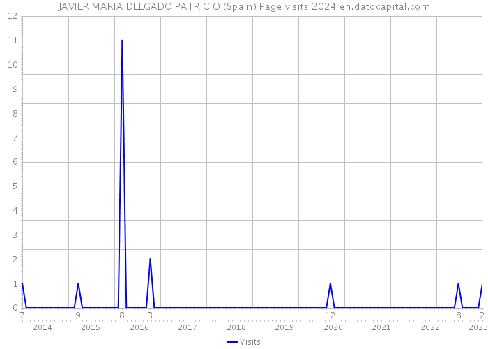 JAVIER MARIA DELGADO PATRICIO (Spain) Page visits 2024 