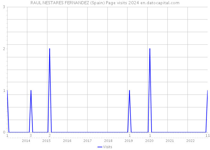 RAUL NESTARES FERNANDEZ (Spain) Page visits 2024 