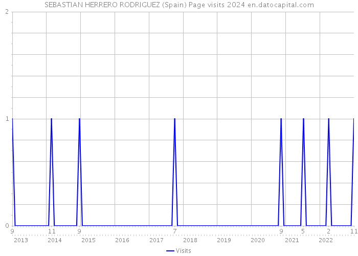 SEBASTIAN HERRERO RODRIGUEZ (Spain) Page visits 2024 