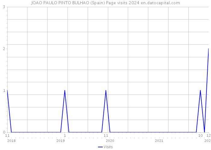 JOAO PAULO PINTO BULHAO (Spain) Page visits 2024 