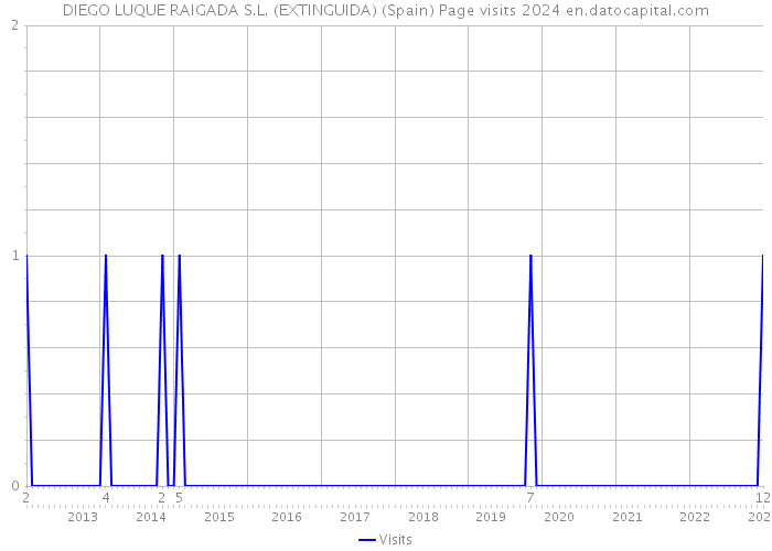 DIEGO LUQUE RAIGADA S.L. (EXTINGUIDA) (Spain) Page visits 2024 