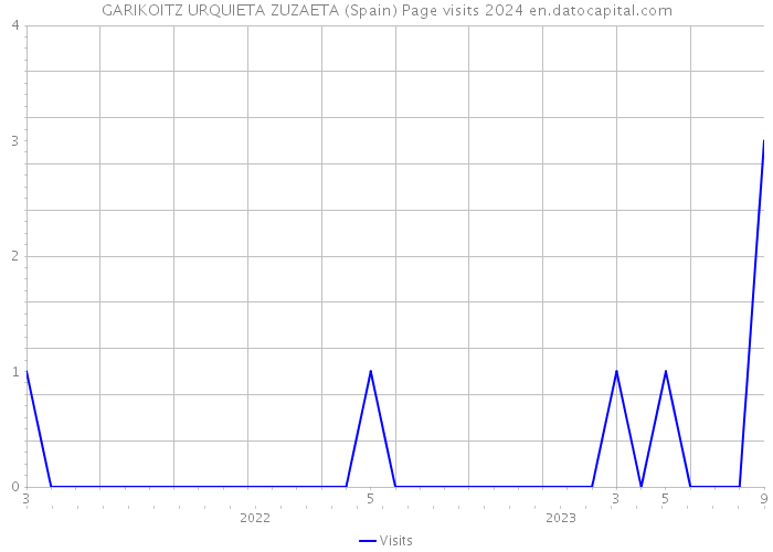GARIKOITZ URQUIETA ZUZAETA (Spain) Page visits 2024 