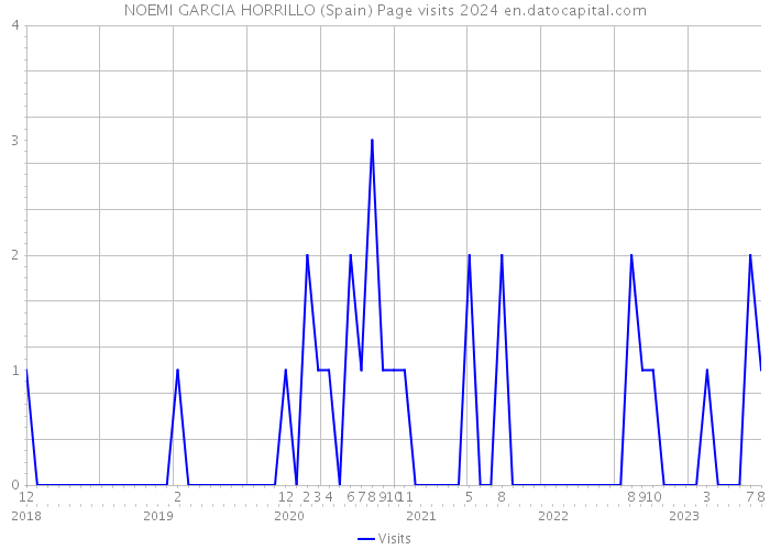 NOEMI GARCIA HORRILLO (Spain) Page visits 2024 