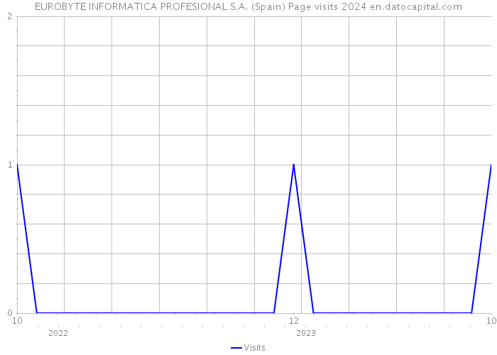 EUROBYTE INFORMATICA PROFESIONAL S.A. (Spain) Page visits 2024 