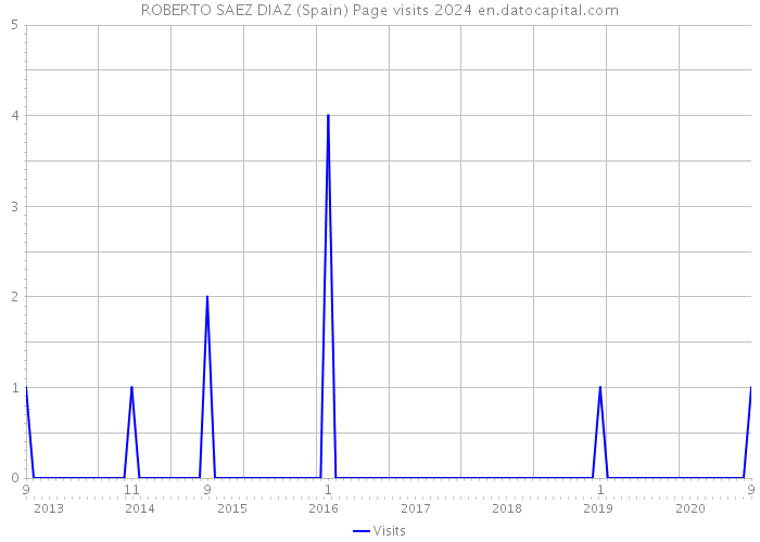 ROBERTO SAEZ DIAZ (Spain) Page visits 2024 