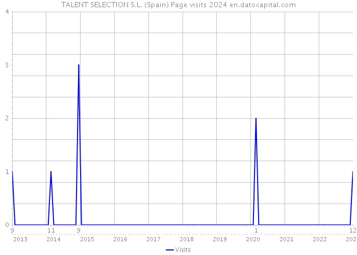 TALENT SELECTION S.L. (Spain) Page visits 2024 