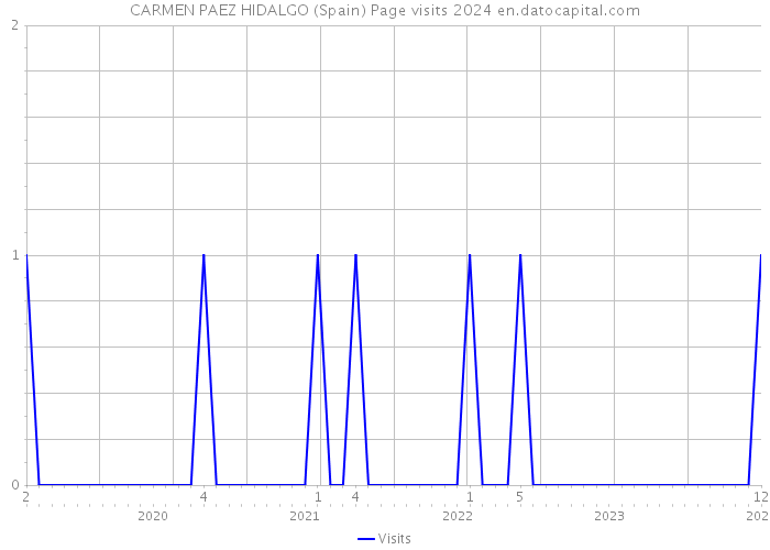 CARMEN PAEZ HIDALGO (Spain) Page visits 2024 