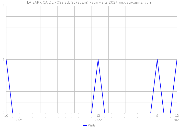 LA BARRICA DE POSSIBLE SL (Spain) Page visits 2024 