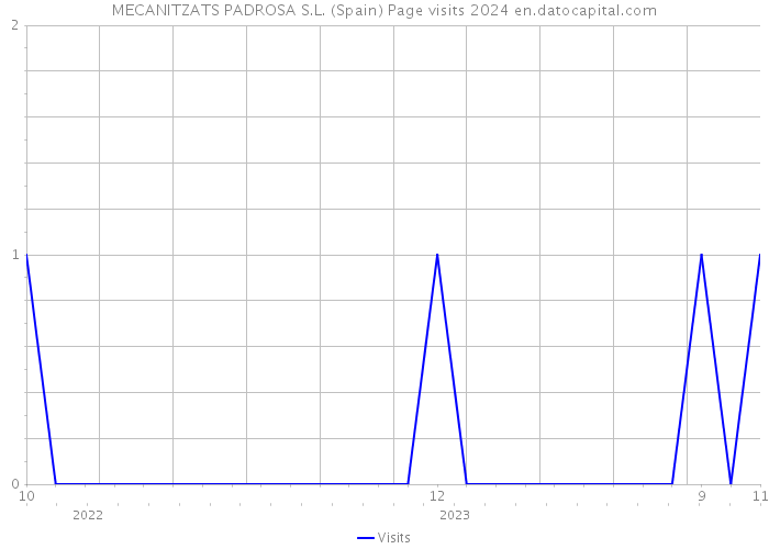 MECANITZATS PADROSA S.L. (Spain) Page visits 2024 