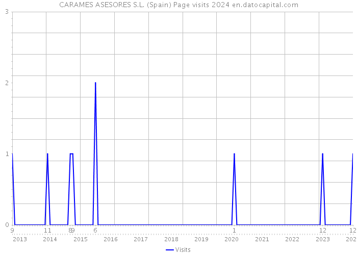 CARAMES ASESORES S.L. (Spain) Page visits 2024 