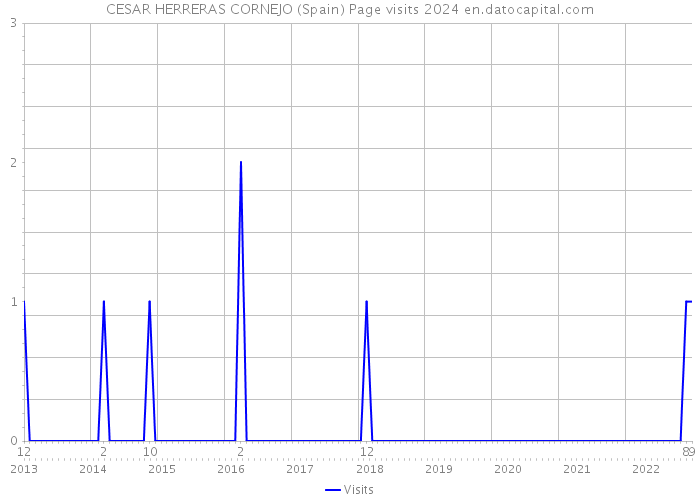 CESAR HERRERAS CORNEJO (Spain) Page visits 2024 