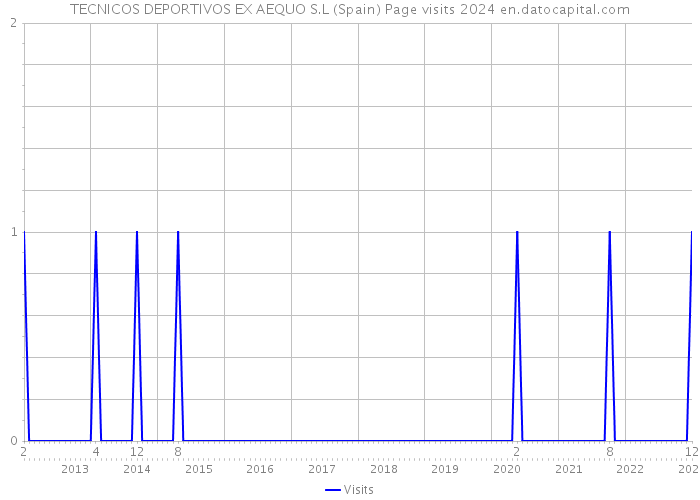 TECNICOS DEPORTIVOS EX AEQUO S.L (Spain) Page visits 2024 