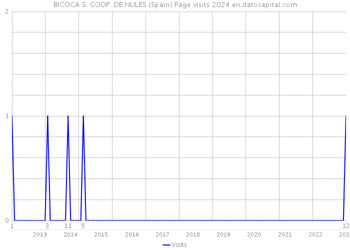 BICOCA S. COOP. DE NULES (Spain) Page visits 2024 