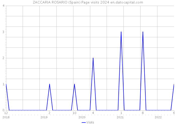 ZACCARIA ROSARIO (Spain) Page visits 2024 