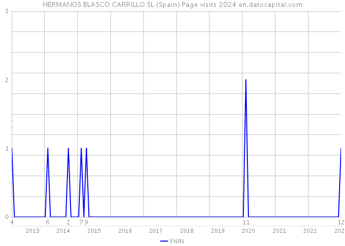 HERMANOS BLASCO CARRILLO SL (Spain) Page visits 2024 