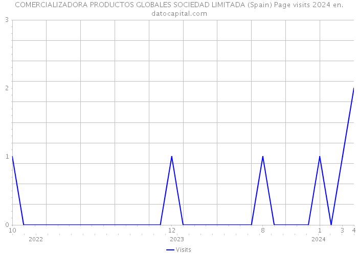 COMERCIALIZADORA PRODUCTOS GLOBALES SOCIEDAD LIMITADA (Spain) Page visits 2024 