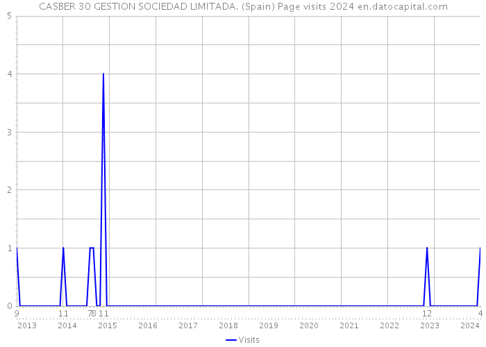 CASBER 30 GESTION SOCIEDAD LIMITADA. (Spain) Page visits 2024 