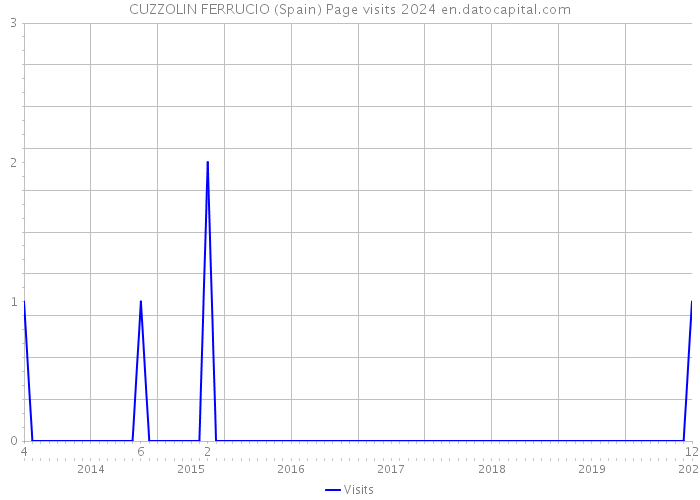 CUZZOLIN FERRUCIO (Spain) Page visits 2024 