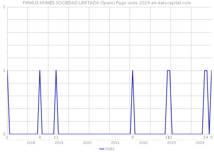 FIRMUS HOMES SOCIEDAD LIMITADA (Spain) Page visits 2024 