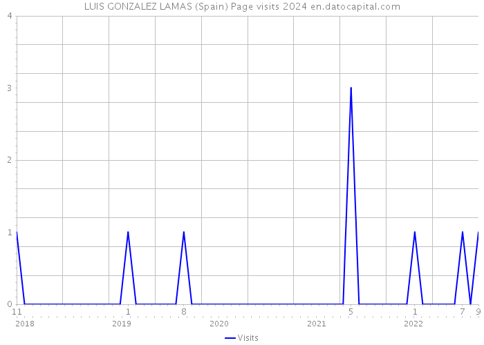 LUIS GONZALEZ LAMAS (Spain) Page visits 2024 