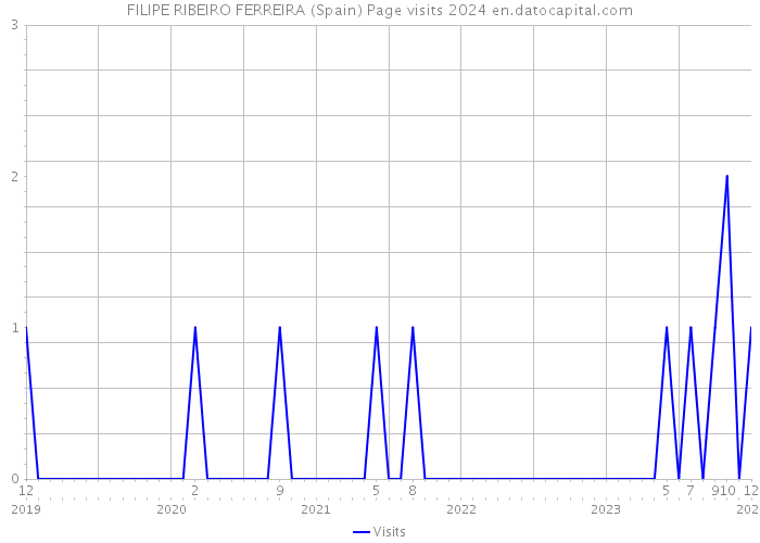 FILIPE RIBEIRO FERREIRA (Spain) Page visits 2024 