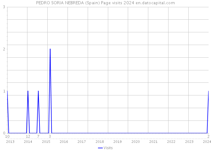 PEDRO SORIA NEBREDA (Spain) Page visits 2024 