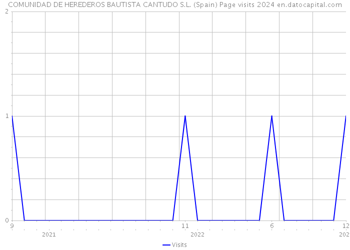 COMUNIDAD DE HEREDEROS BAUTISTA CANTUDO S.L. (Spain) Page visits 2024 